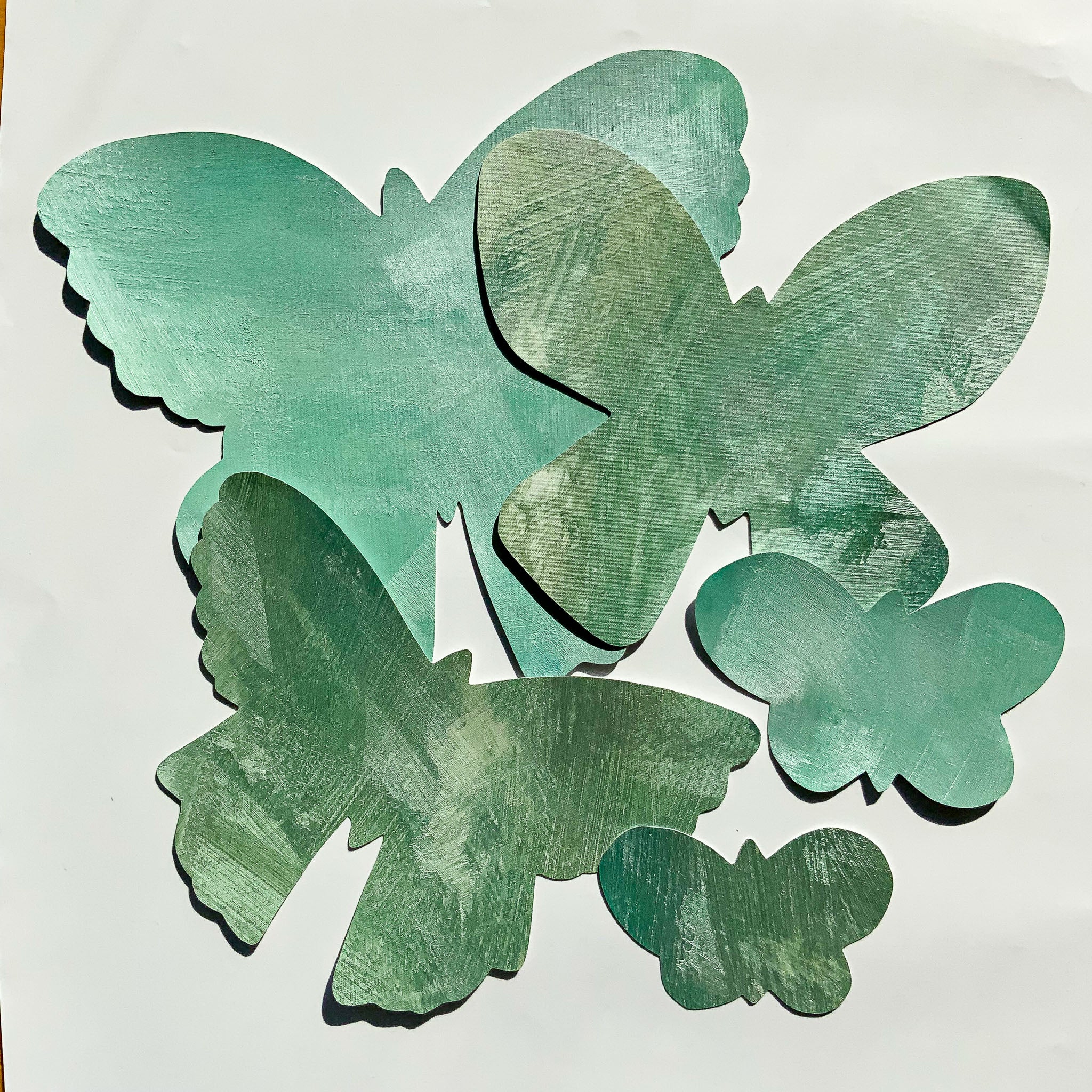 grønne sommerfugle wall stickers