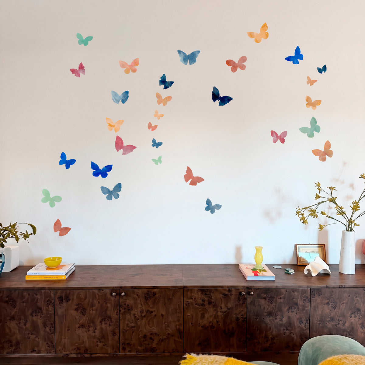 SOMMERFUGLE 15 stk. wallstickers