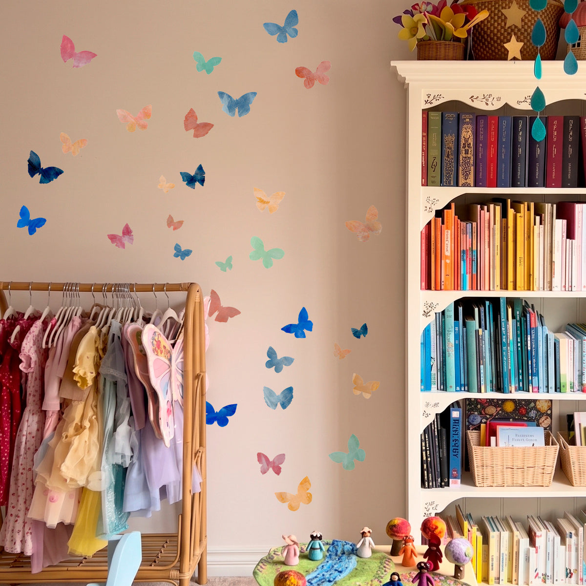 SOMMERFUGLE 15 stk. wallstickers