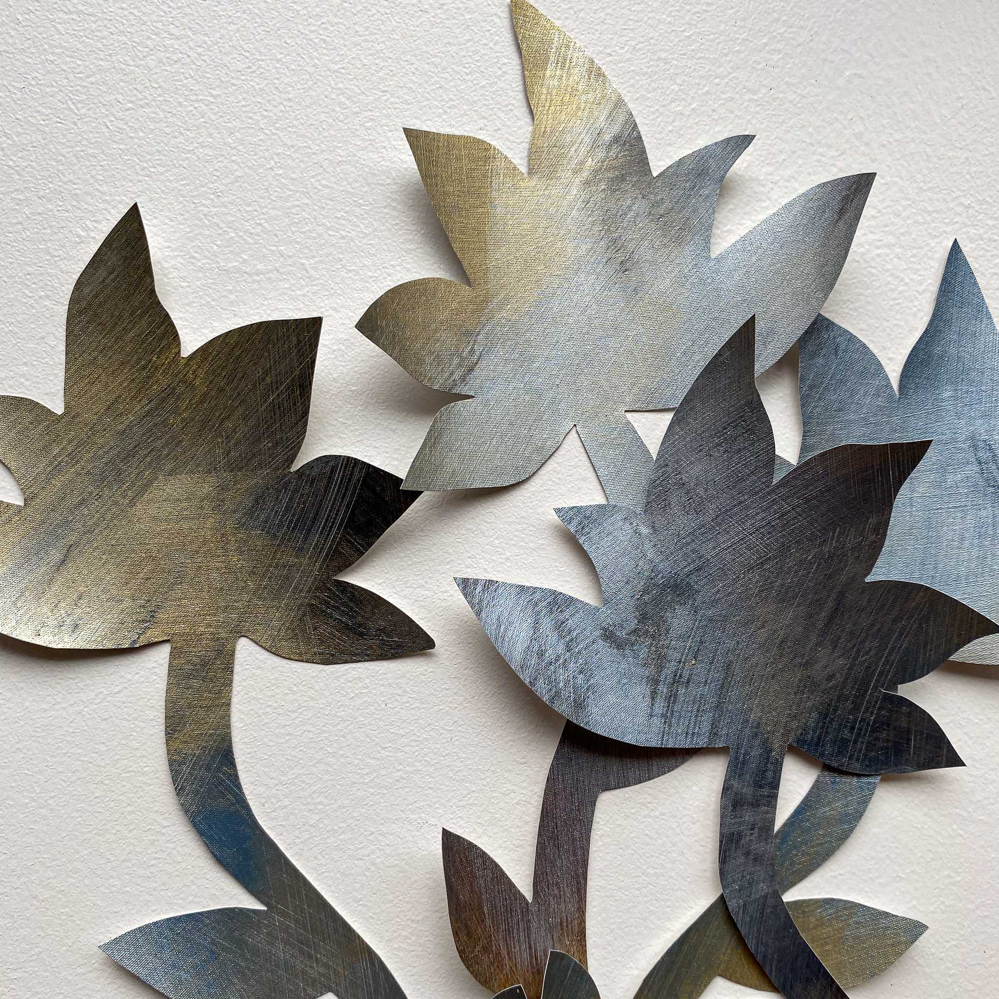 håndmalede wallstickers I sort og grå