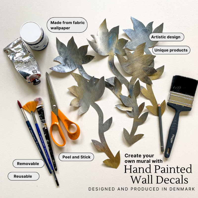 håndmalet tapet fra Tonka Papers