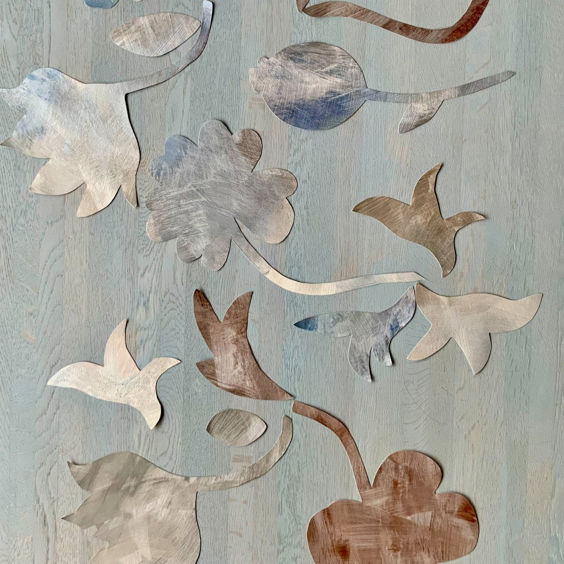 blomst vægdekoration til stuen