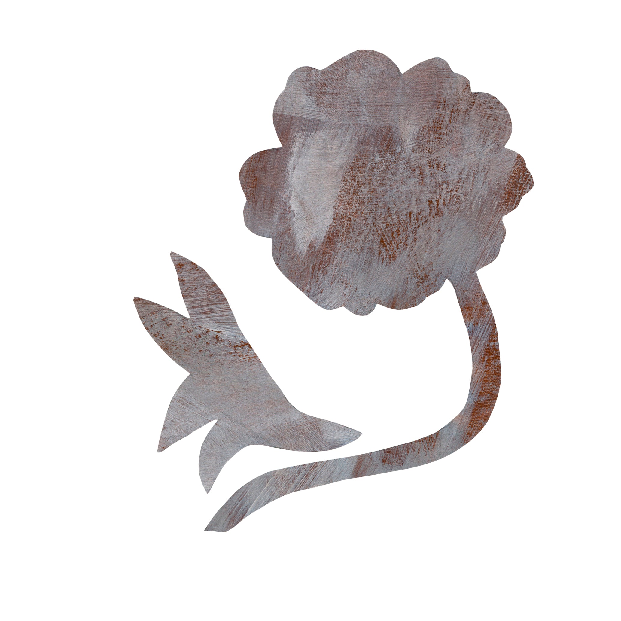 brun blomst vægdekoration