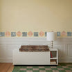 STORE FIRKANTER bred geometrisk tapetbort