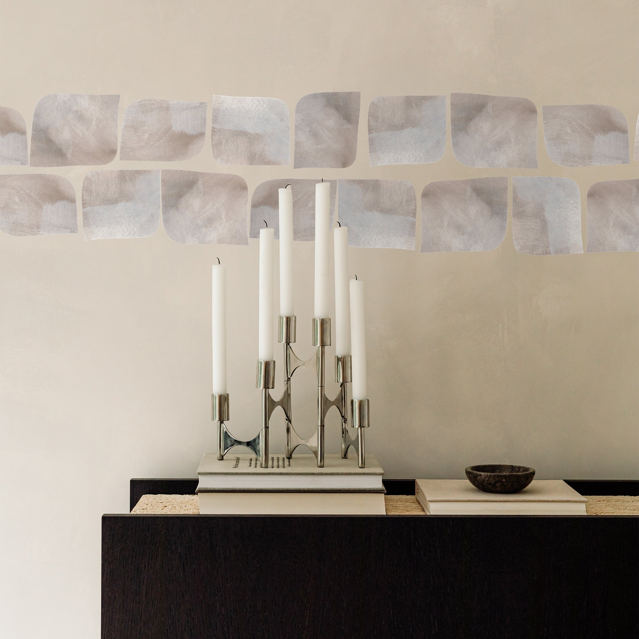 SOFT SQUARES wallpaper border