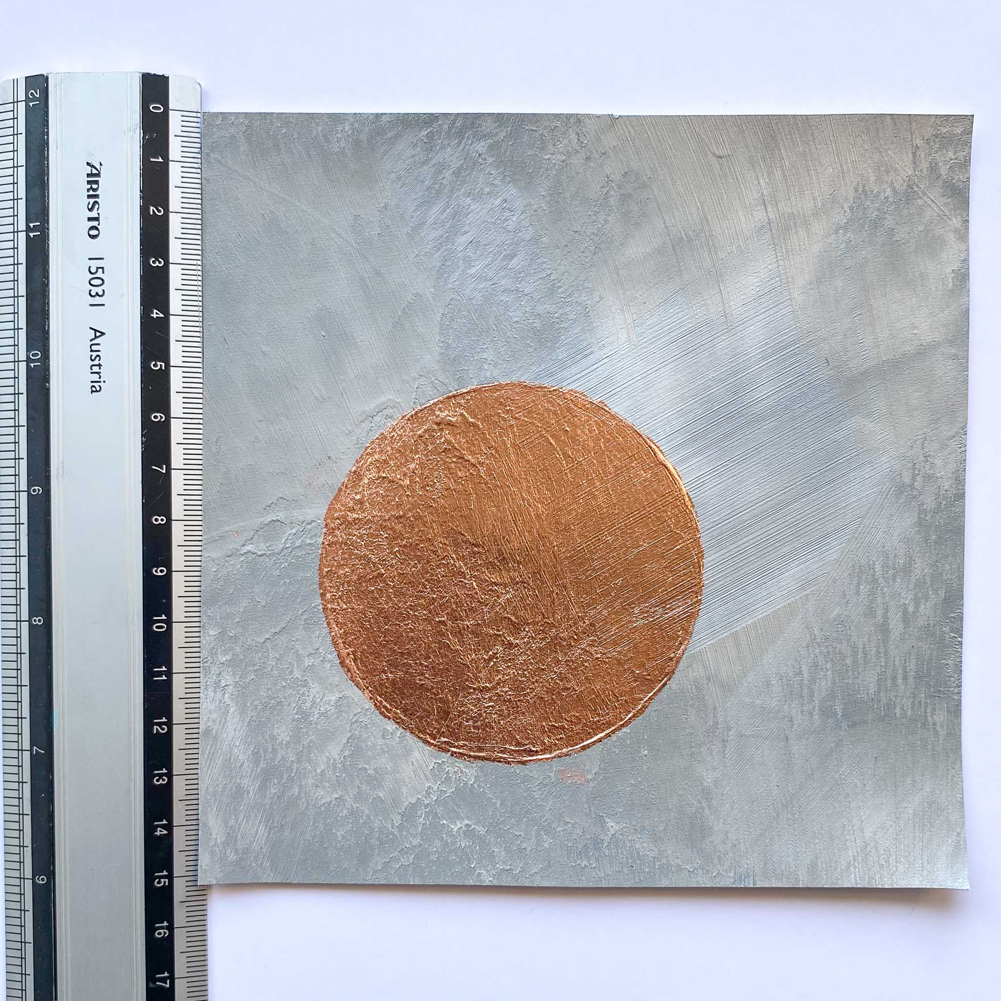 LARGE SQUARES with gold leaf circles