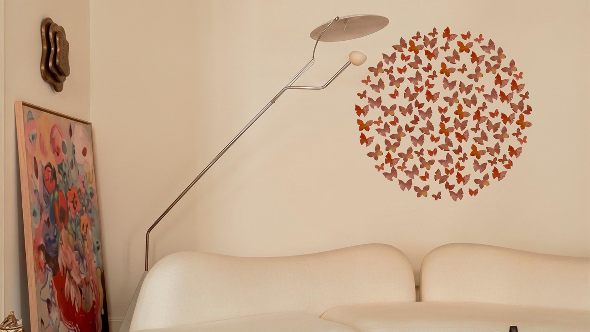 brown butterfly wall art