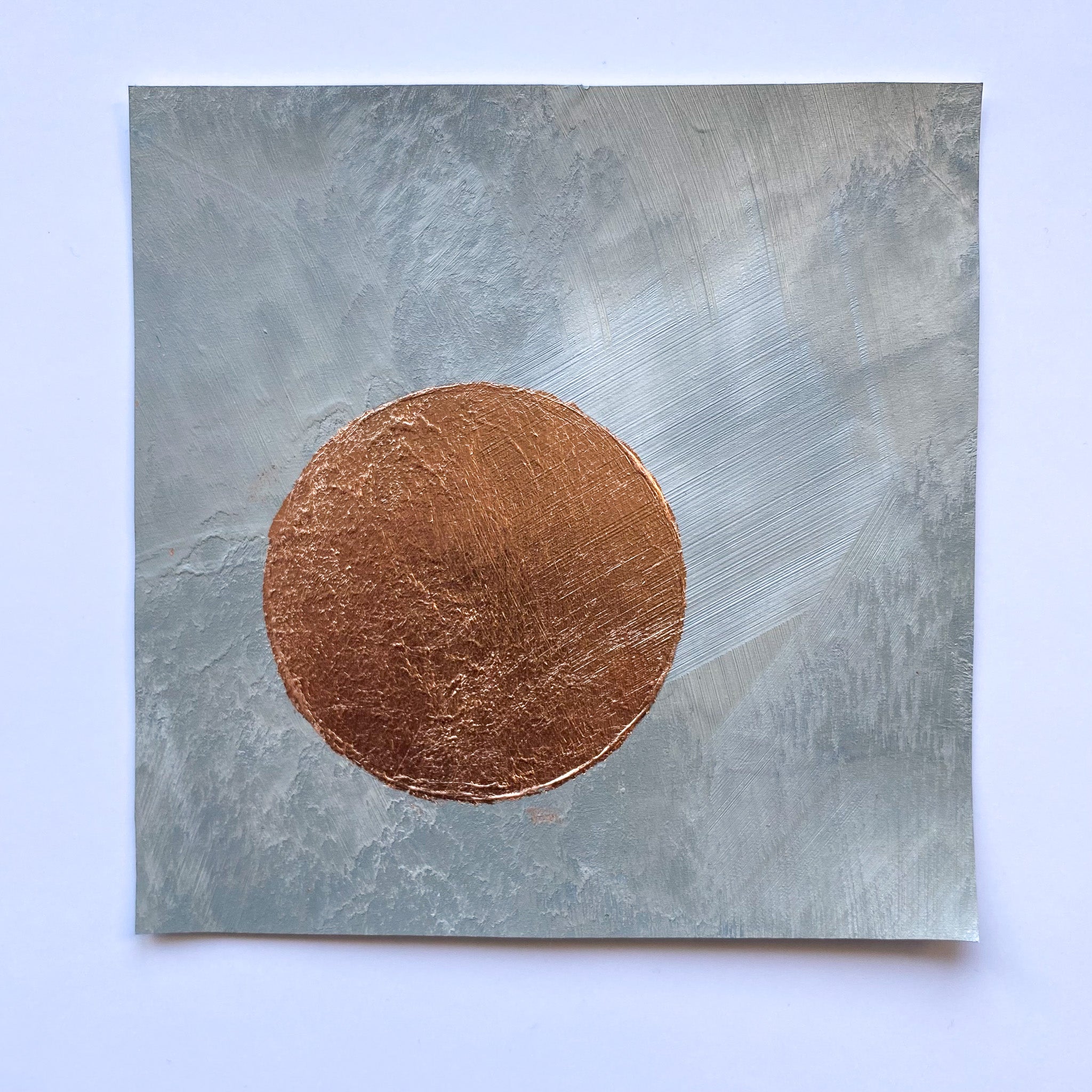 LARGE SQUARES with gold leaf circles