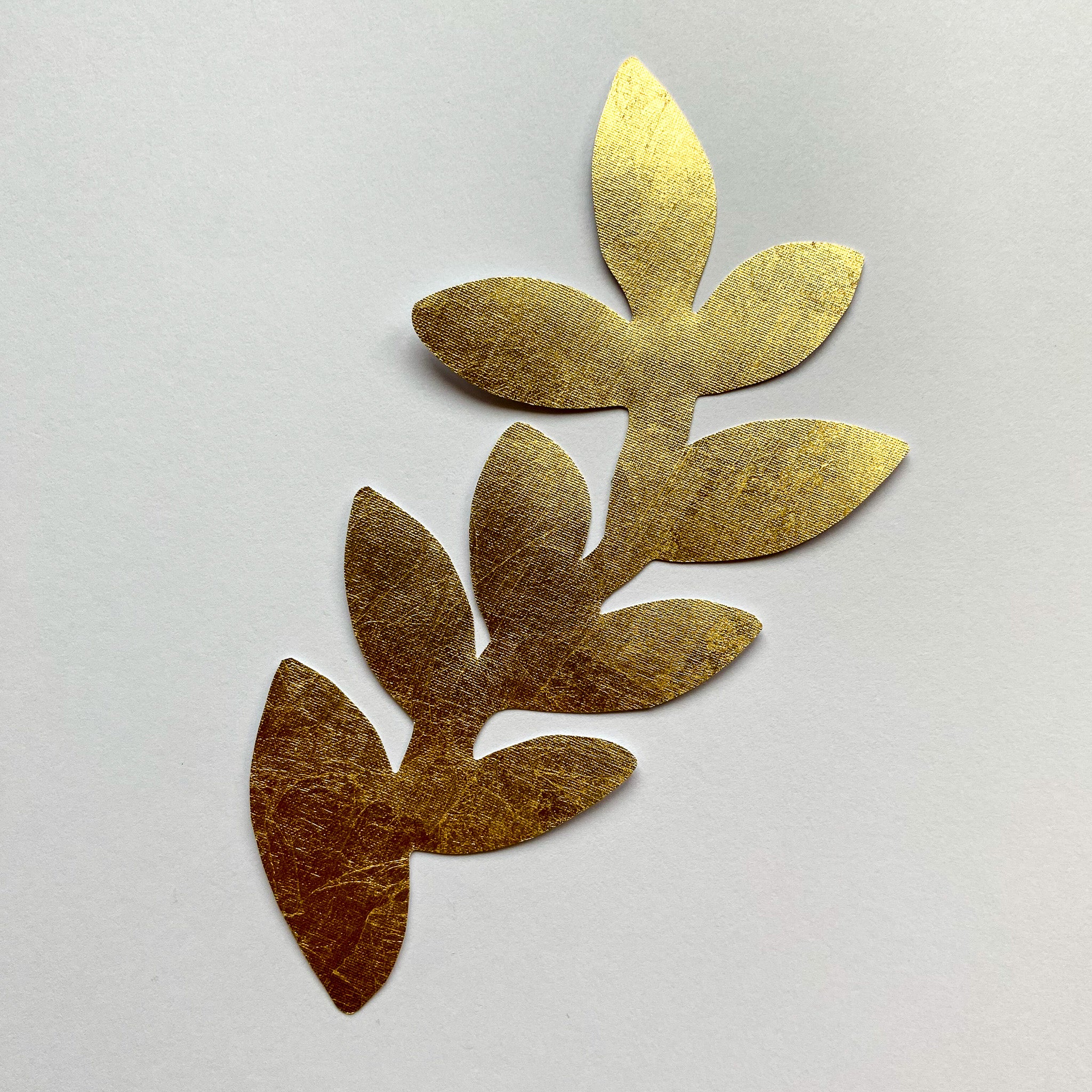 GOLD LEAF BRANCH wall decal