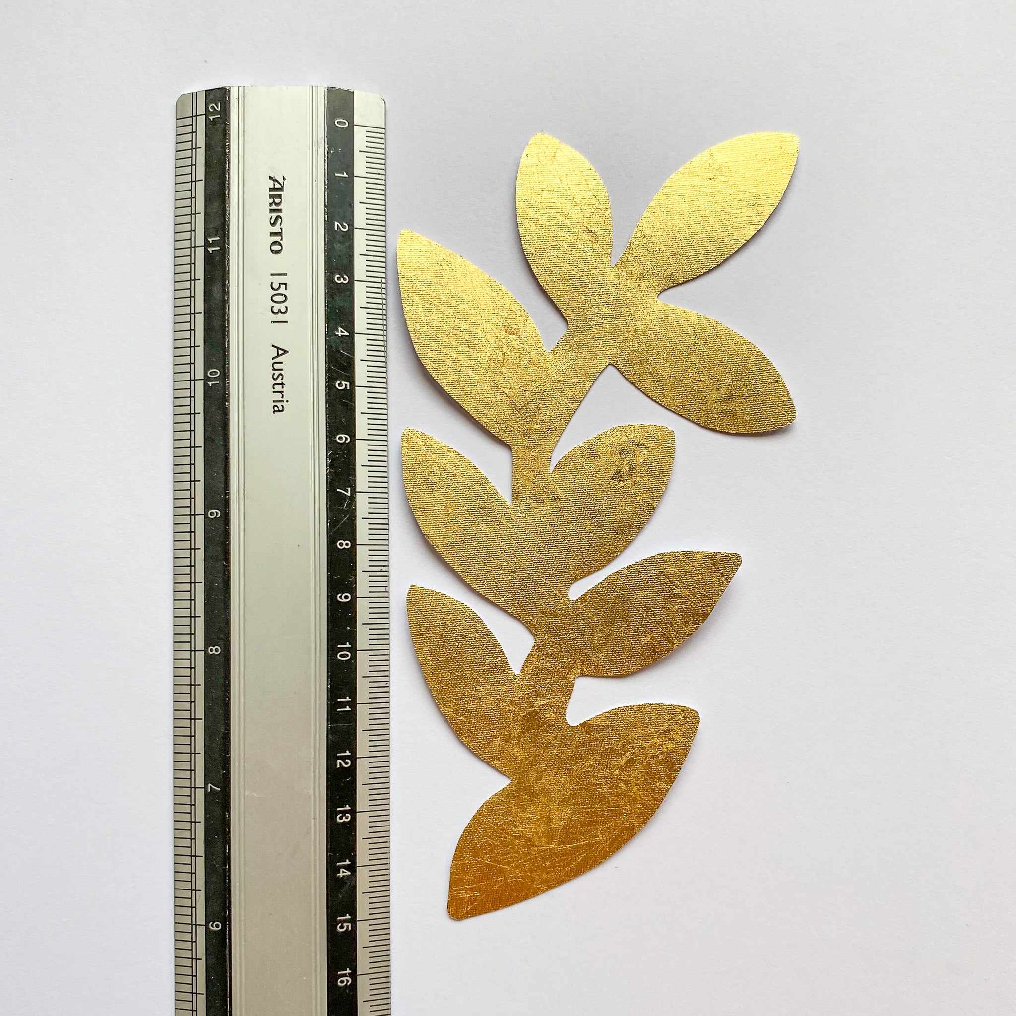 GOLD LEAF BRANCH wall decal