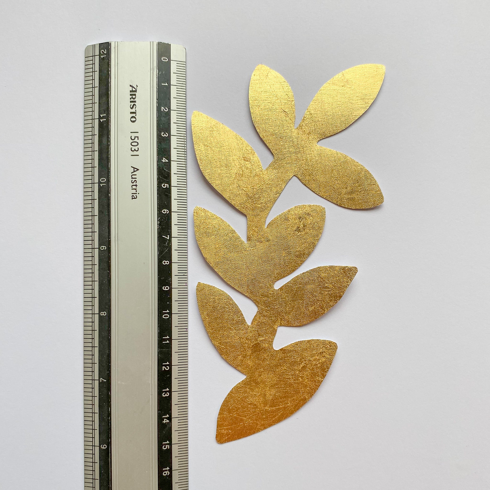 GOLD LEAF BRANCH wall decal