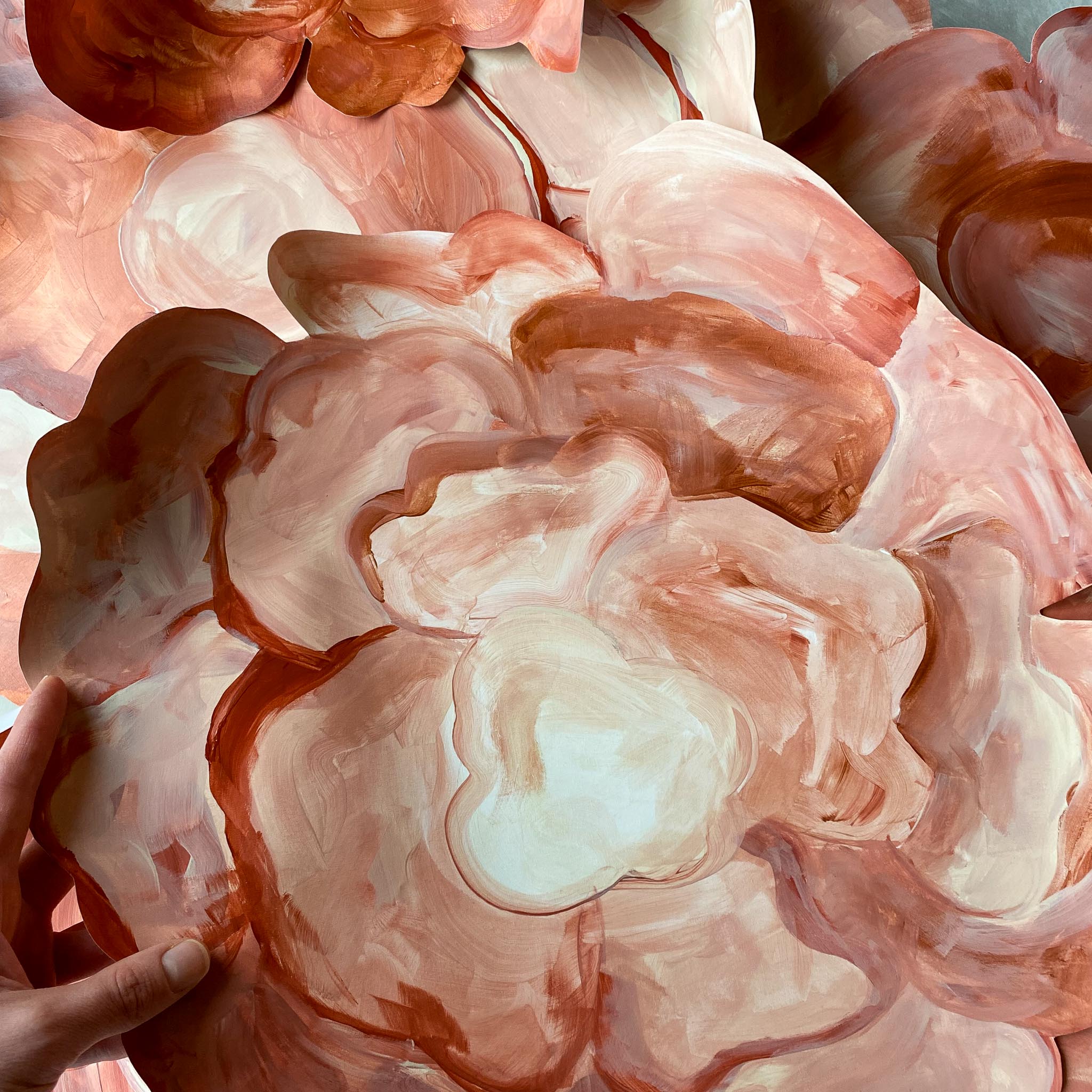COPPER BLOSSOM wall decoration