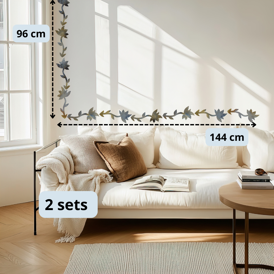 BLACK FLOWER wall decals