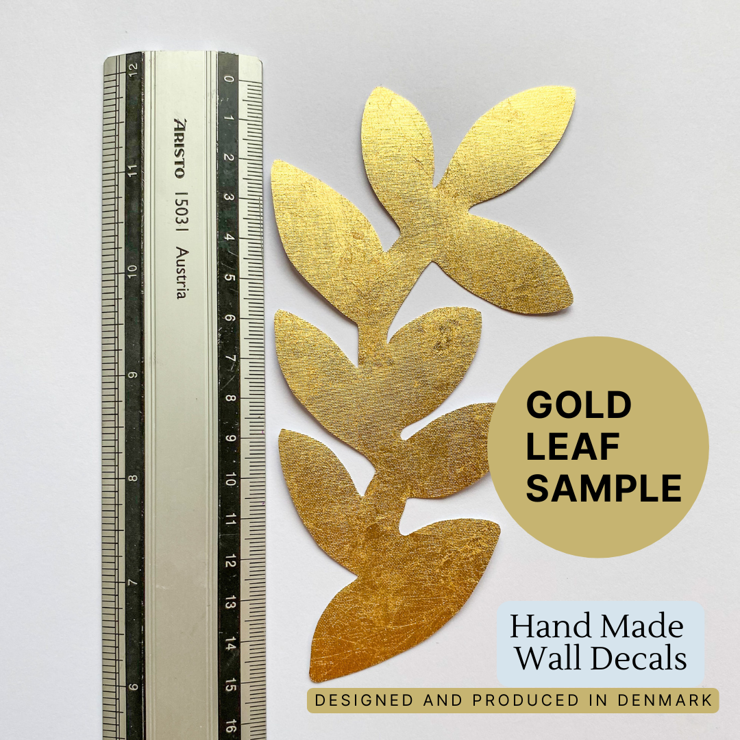 GOLD LEAF BRANCH wall decal