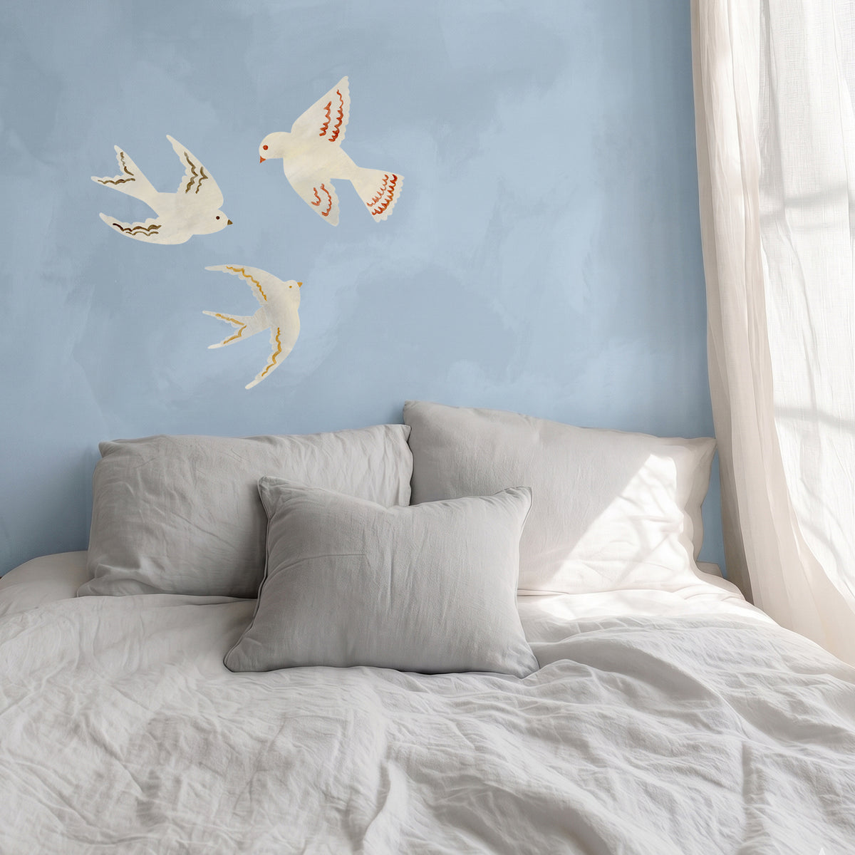 fugle wall stickers til børneværelset