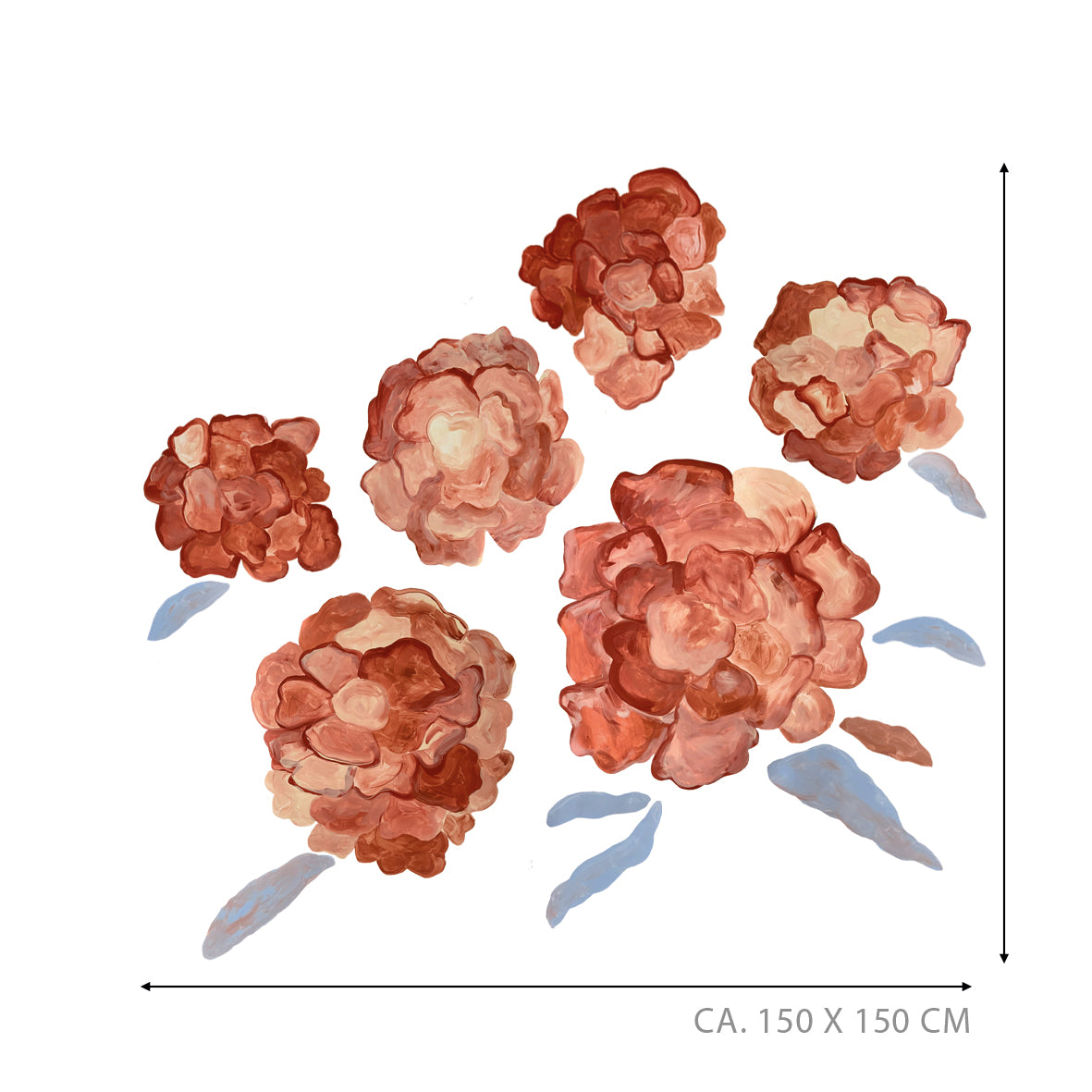 COPPER BLOSSOM wall decoration