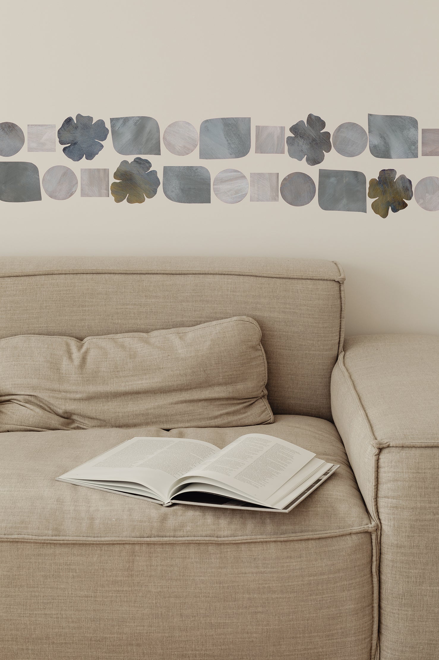 vægdekoration til stuen