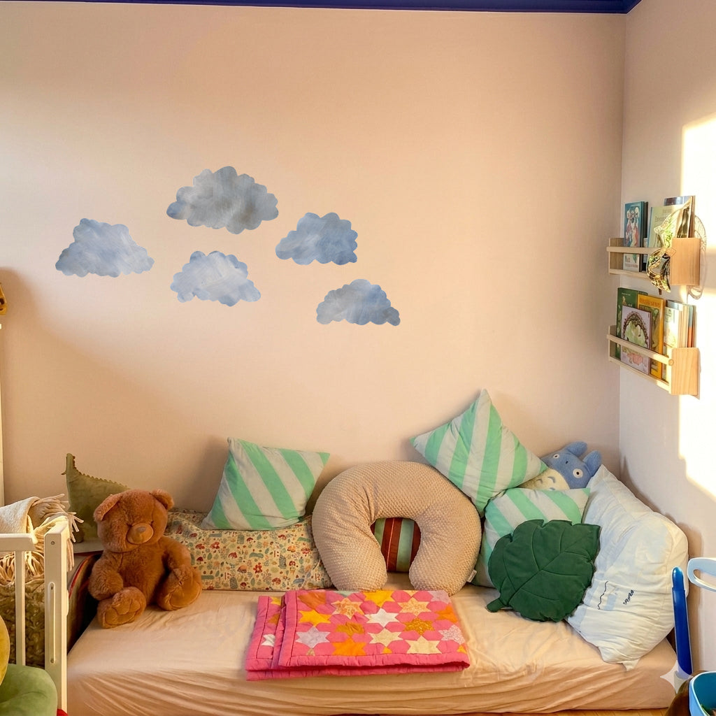 sky wall stickers i børneværelse