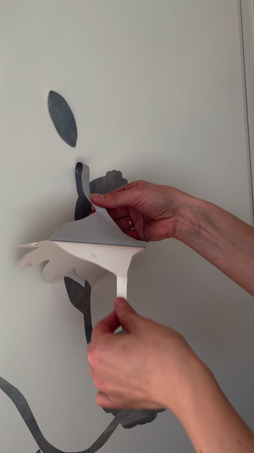 opsætning af wallstickers
