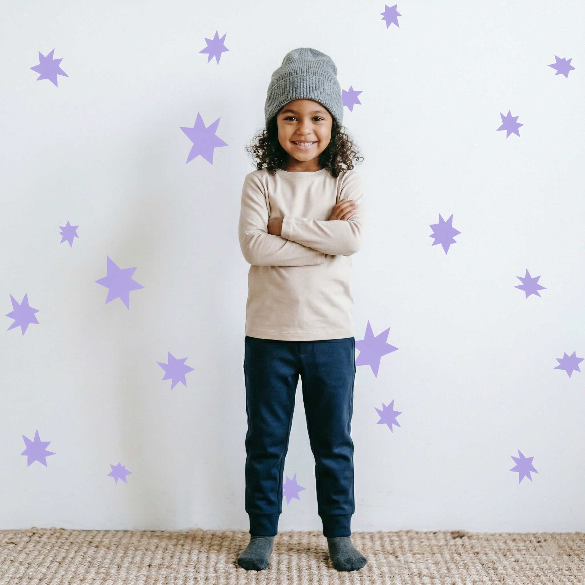 PURPLE STAR wall stickers