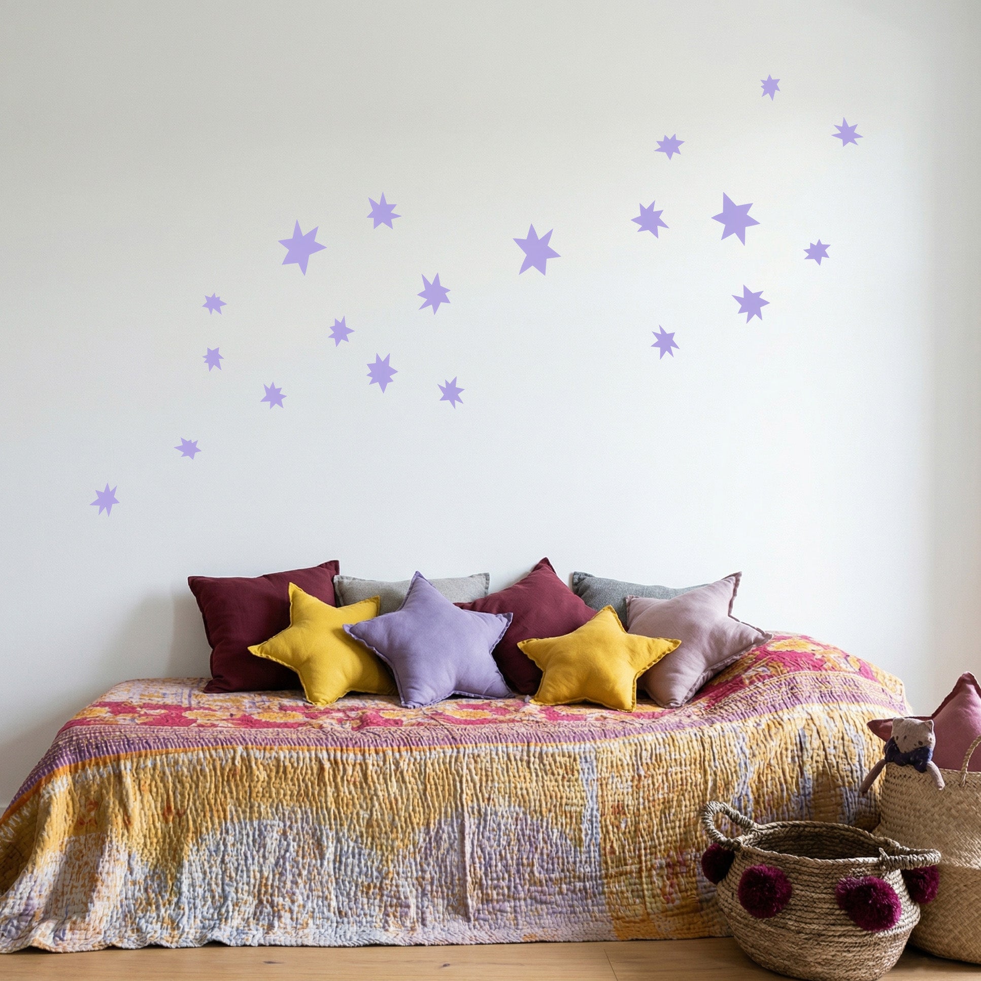 PURPLE STAR wall stickers