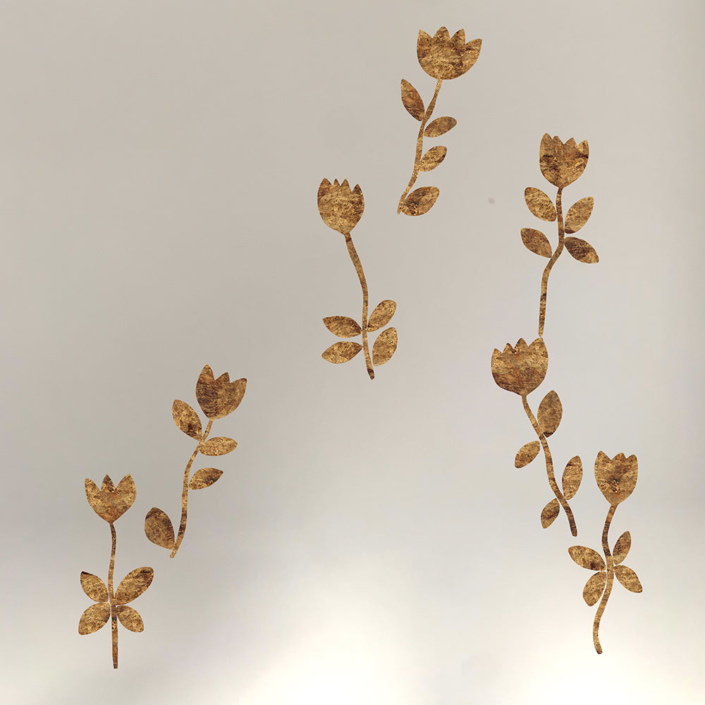 guld rose wall sticker
