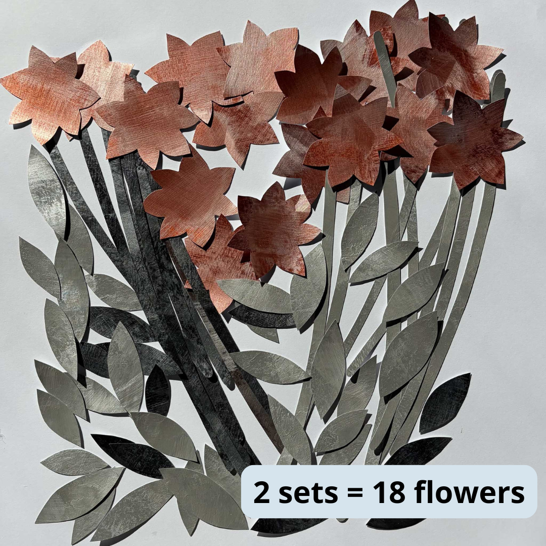 LONG-STEMMED FLOWERS wall decor