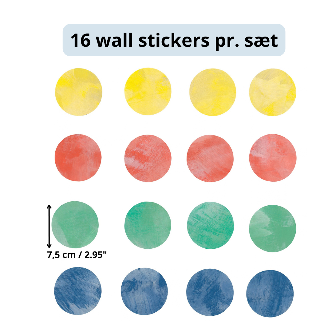 Pastel Polka Dots wall stickers