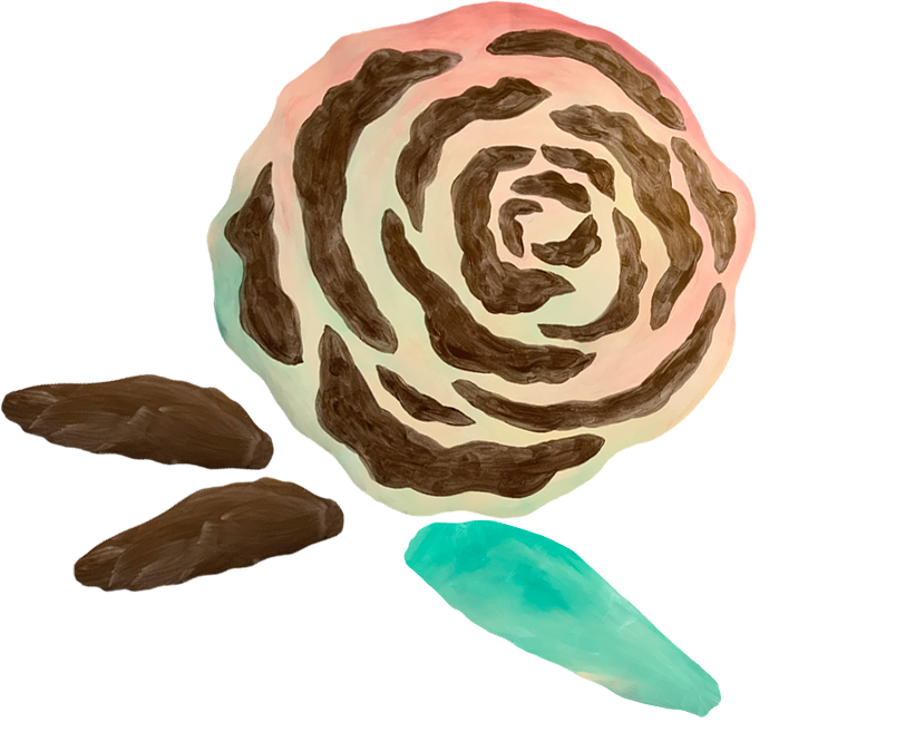 PASTEL ROSES wall decoration