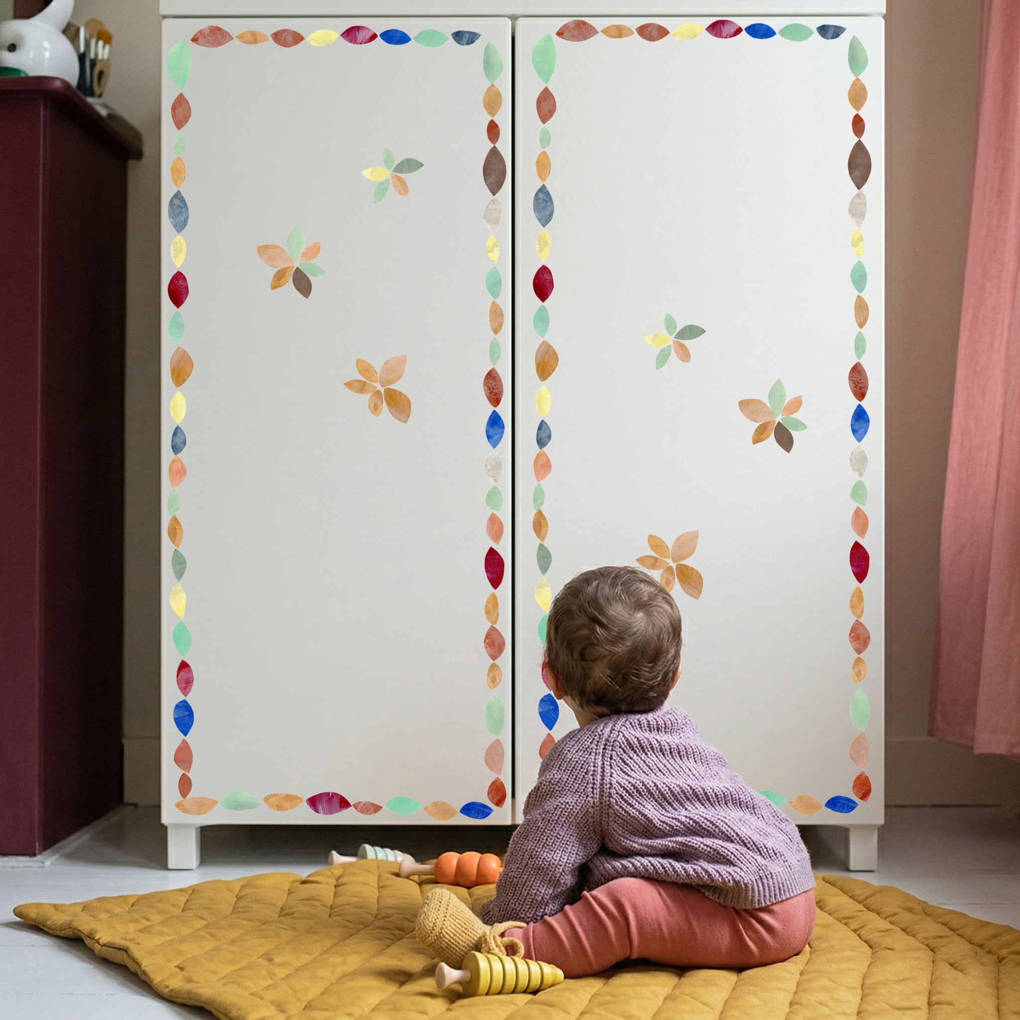LEAVES wallpaper border for kids