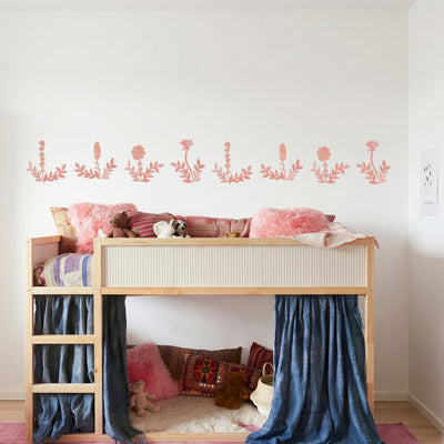 LYSERØDE BLOMSTER wall stickers